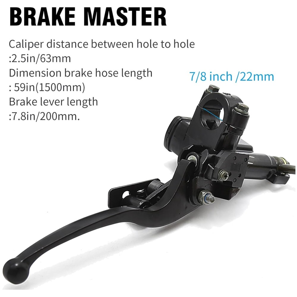Left Hand Hydraulic Disc Brake for Chinese Mini Bike