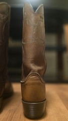 Vintage Dan Post Men’s 9D Brown Leather Western Cowboy Boots Pointed Toe Pull-On