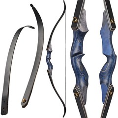 60″ Takedown Recurve Bow 25-50lbs Archery Hunting Bow Arrows Target Practice RH