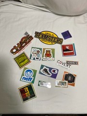 Mixed Brand Logo Sticker Lot 13pcs Vans Neff Champion Teddy Fresh Teamsters DC