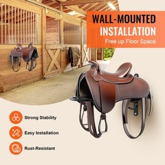 Wall Mount Saddle Rack with Pad Bar 8 Packs Horse Saddle Rack Stand