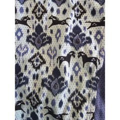 Kerrits Women Blue Horse Ikat Damask Quarter Zip Equestrian Riding Top Large