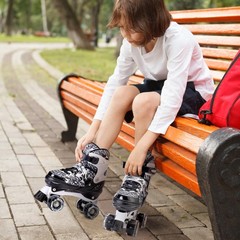 Roller Skates for Girls Womens Boys Ages 8-12 Adjustable Kids Youth Teens Rol…