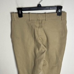 Dover Saddlery Riding Sport Cotton Stretch Beige Knee-patches Breeches size 28