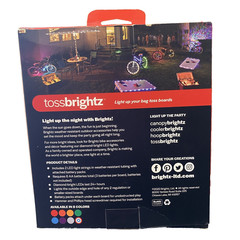 TOSS BRIGHTZ Cornhole LED Light Kit 2 Boards Outdoor Sport Red Weather Resistant