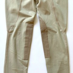 Kerrits Girls Performance Knee Patch Riding Tight XL 16-18 Beige Equestrian