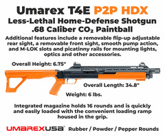 Umarex T4E by P2P HDX .68 Caliber CO2 Training Paintball Marker 2292306