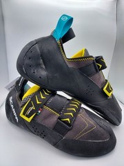 Scarpa Vapor V Climbing Shoe Men’s Size 11.5, EU 45, New In Box, Smoke & Yellow