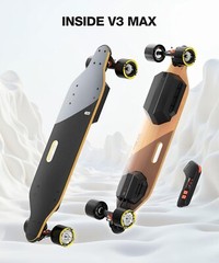 MEEPO V3 Max Electric Skateboard,Max speed 29 Mph,20 miles range,4 speed gear