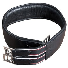 38 in Hilason Padded Leather Horse English Saddle Girth Cinch Roller Buckles