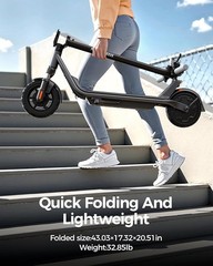 2026 Adult Electric Scooter 25km/H High Speed Folding E-Scooter Commuter &APP