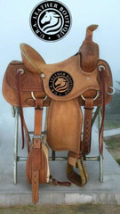 Western Roper Ranch Horse Saddle With Matching Tack Set