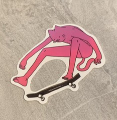 Ripndip 3” Inch Skateboard Sticker Waterproof Pink Skate Decal