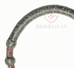 40 Plait Bosal, Chestnut Chery & Black Rawhide Bosal, 12-inch High Quality Bosal