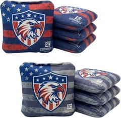 Professional Dual Sided Cornhole Bags- 16 oz 6×6 w/ Resin Fill – Official Tou…