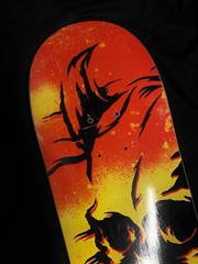 RARE Vintage Anti Hero Tony TNT Trujillo Horned Skull 2006 Skateboard Deck
