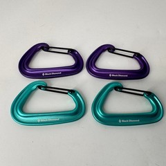 Lot of 4 – Black Diamond Neutrino Aluminum Wiregate Carabiners