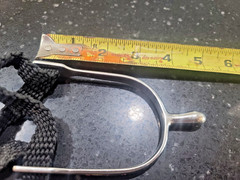 Herm Sprebger Balkenhol 40mm #6 Rowel Rounded Neck Spurs, German Silver & straps