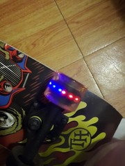 Skateboard Wheels (X4) ***NO BATTERIES REQUIRED*** puka brand. light up wheels.