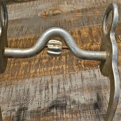 RENALDE 5 Inch Mouth Cricket Roller Horse Bit With Slobber Chains