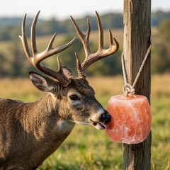 Salt Lick Himalayan Pink Salt Lick Block 5-6lb For Horses Deer & Animals 1 to 12