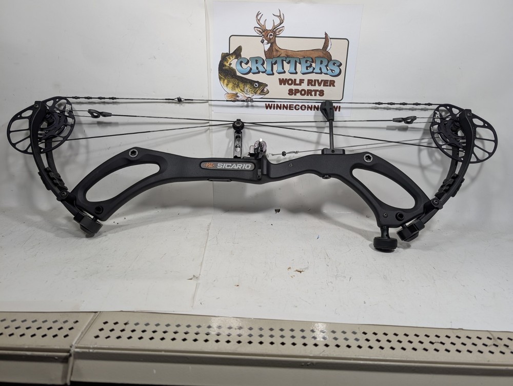 PSE Sicario FDS Compound Bow! 24.5-30″ 40-50#’s Black! 357 FPS IBO! RIGHT HAND!