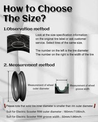10 Inch Scooter Tire 60/70-6.5 10×2.5 Solid Tire Fit for Segway Ninebot Max G…