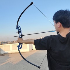 Archery Straight Bow 30-50lbs Takedown Recurve Bow Arrow Fishing Hunting Target