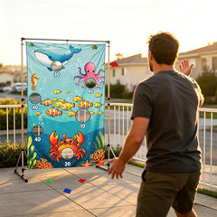 Ocean Toss Game Birthday Party Supplies Washable Heavy Duty 19.6 Ft String NEW