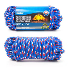 5/8 in. x 100 ft. Diamond Braid Polypropylene Rope, 2 Assorted Colors