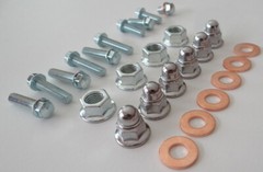 Kawasaki KX100 KX112 Top End Engine Bolt Kit KX 100 112 Zinc Rebuild Head Nut