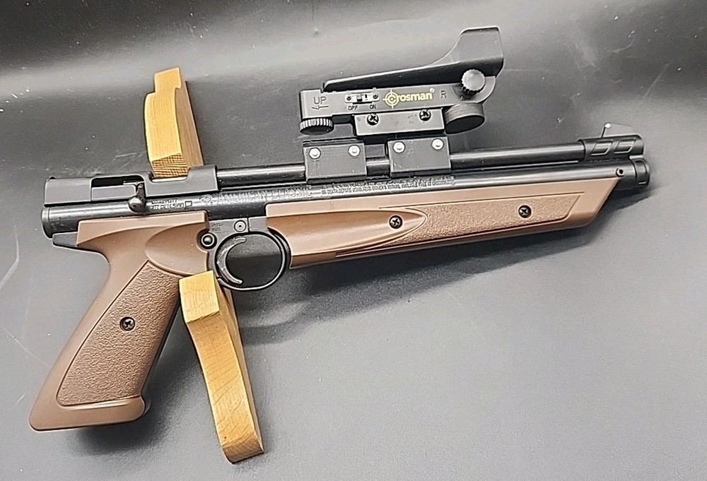 Crosman P1377BR Pump Action Single Shot .177 Caliber Pistol – w Crosman Red Dot