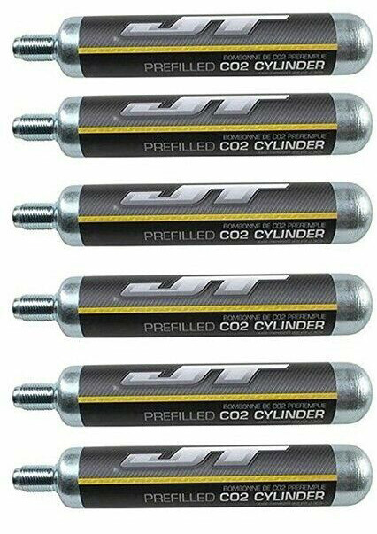 6 Pack New Pre Filled JT 90 Gram 90g CO2 Air Containers – For PCP, Paintball