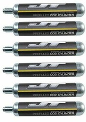6 Pack New Pre Filled JT 90 Gram 90g CO2 Air Containers – For PCP, Paintball