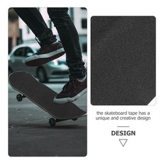 1 Pack Skateboard Grip Tape Black Self Adhesive Skateboard Decor