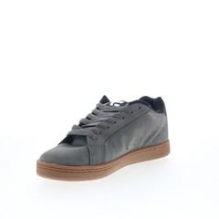 Etnies Fader 4101000203521 Mens Gray Suede Skate Inspired Sneakers Shoes 7.5