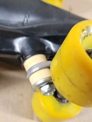 Vtg Labeda SP204 Roller Speed Skates Sz 6 Leather Quad Cruiser Pacer Derby