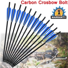 16-20″inch Hunting Crossbow Bolts Mixed Carbon Arrows for Targeting Outdoor 12X