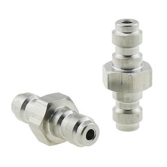 2PCS Dual Male Quick Disconnect Adapter Stainless Steel Double Male Quick