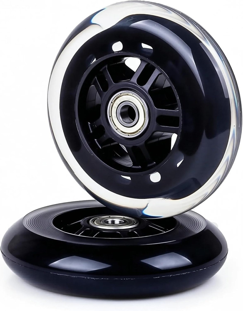 Scooter Wheels – Quality Pair of 2pcs 100mm Stunt Scooter Wheels for Smooth Ride