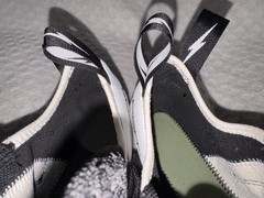 Evolv Defy Medium Volume Climbing Shoes Size 45 Mens 11.5 Black White PSR 04