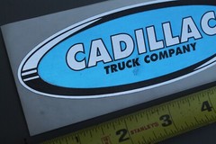 Cadillac Skateboard Truck Co Blue Silver 90’s Z85A Vintage Skateboarding STICKER