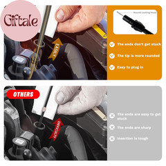 700R4 4L60E 4L80E Trans Flexable Stainless Braided Hose Dipstick Compatible with