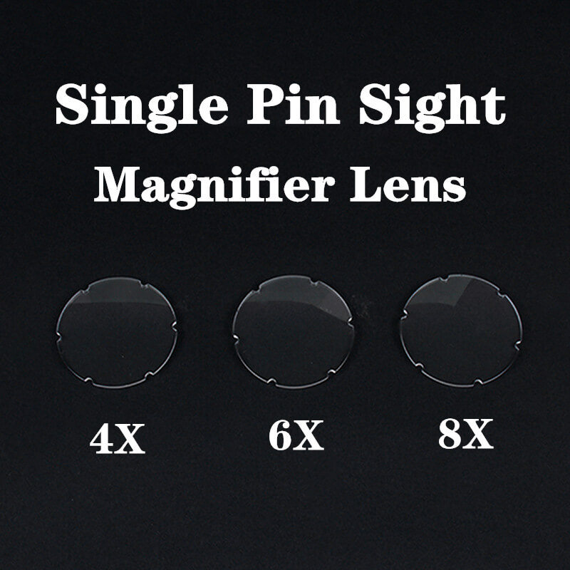 1PCS 4x 6x 8x Sight Magnifying Glass Lens Archery Compound Bow Outdoor Sports