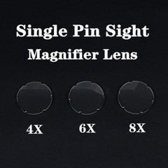 1PCS 4x 6x 8x Sight Magnifying Glass Lens Archery Compound Bow Outdoor Sports