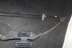 BEAR ARCHERY PANTHER II COMPOUND BOW SET QUIVER ARROWS FISHING IN BOX RH 30″ #55