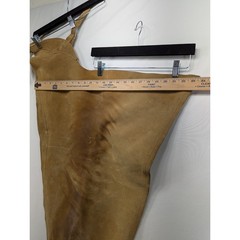 Devon-Aire Tan Suede Leather Equestrian Riding Chaps Medium Style 225 Zip Buckle