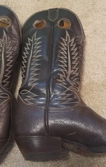 Mens Tony Lama 6213 Dark Brown Leather Western Cowboy Boots/Sz 10D