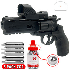 Umarex Brodax .177 Cal Air Pistol CO2 BB Gun w/ Optic, BB & CO2 Bundle (2252109)