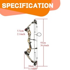 30-55 LBS Archery Compound Bow Fishing Set Beginners Hunting Target Shooting